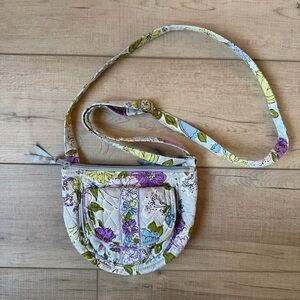 Vera Bradley “Watercolor”Crossbody Hipster Bag Adjustable Strap quilted cotton